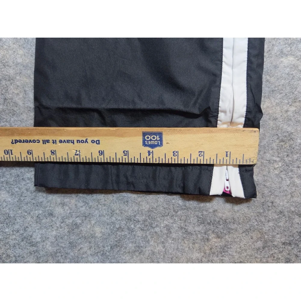 Nike Sportswear Track Pants Black Pink White Stripe Lined Womens Medium 8-10